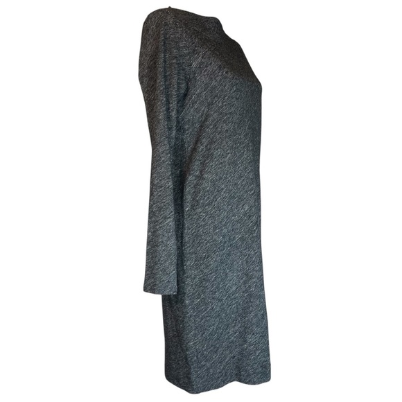 Women's‎ Eileen Fisher Grey Boatneck Long Sleeve Dress S *L0202 - Picture 4 of 8